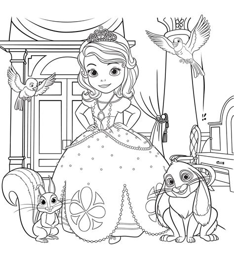 See the category to find more printable coloring sheets. Sofia the First coloring pages for girls to print for free ...