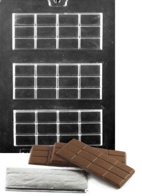 Thin Traditional Chocolate Bar Mold Cma Chocolate Bar Molds