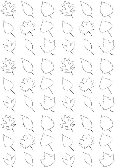 Free printable leaves coloring pattern paper - ausdruckbares ...