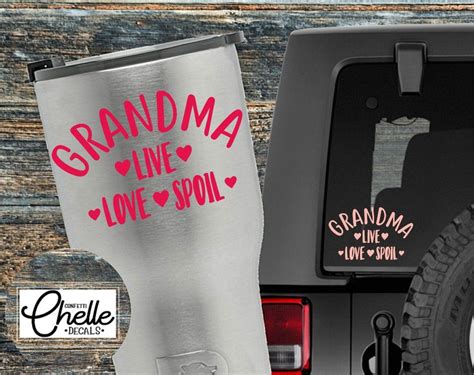 Grandma Decal Grandma Sticker Grandma Cup Decal Grandma Car Decal