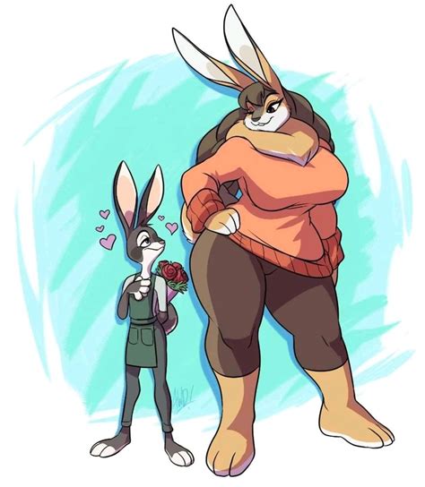 Rabbit Falls For Female Rabbit From Larger Species Rabbit Post Furry Drawing Female Rabbit