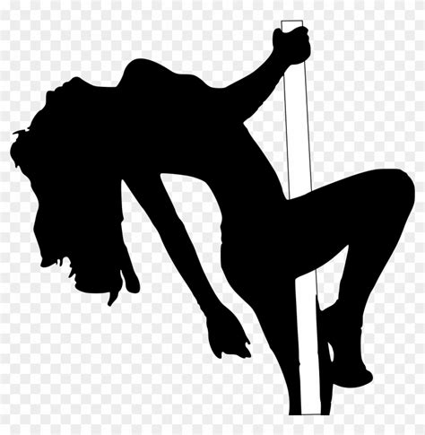 Stripper Silhouette Png Stripper On Pole Clipart Transparent Png X Pinpng