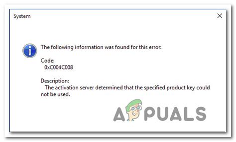 Fix Windows Activation Error Code 0xc004c008