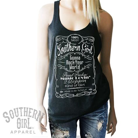 Southern Shirts Country Tank Top Sassy Shirt Southern Girl