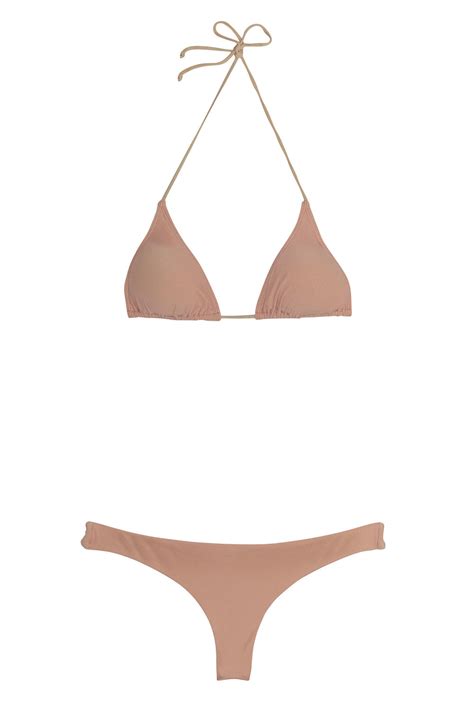 Triangle String Bikini In Rosé Nude
