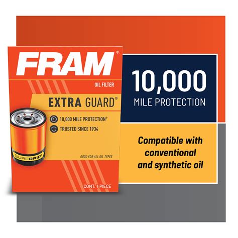 Fram Extra Guard Oil Filter Ph8170 10k Mile Replacement Oil Filter