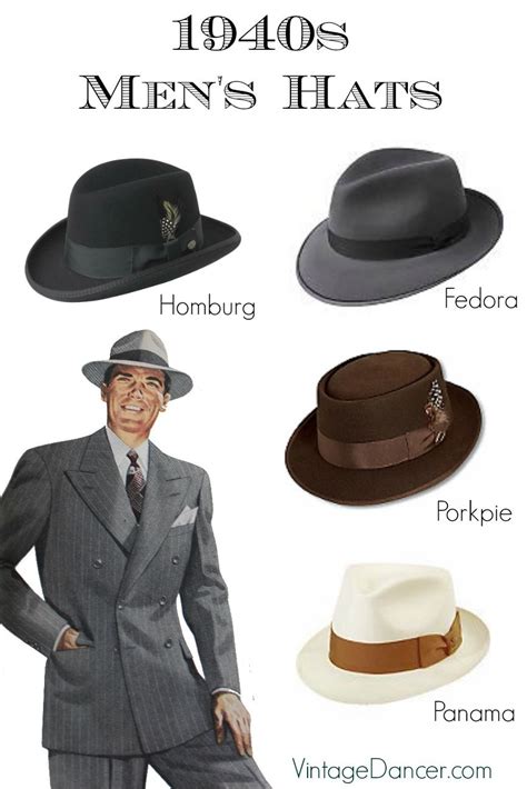 1940s men s hats vintage styles history buying guide mens hats fashion hats for men men
