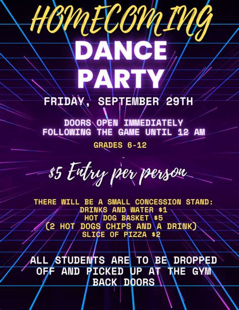 Homecoming Dance Mount Calm Independent School District