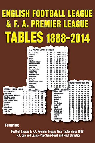 English Football League And Fa Premier League Tables 1888 2014 By