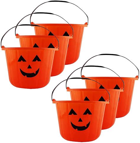 Pmu Halloween Jack O Lantern Trick Or Treat Pail Bucket Candy T