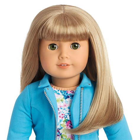 American Girl Myag 18 Doll 52 Blonde Hair Bangs Green Eyes True Style