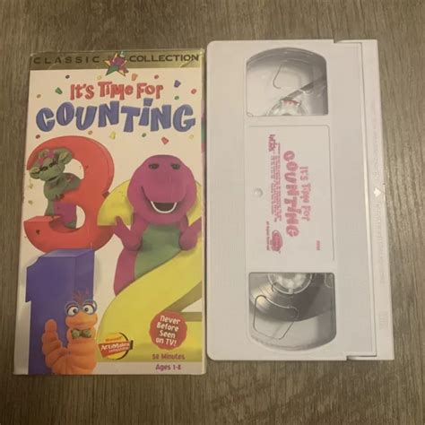 Barney Its Time For Counting Classic Collection Vhs Educational Eur 7