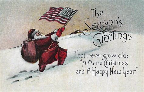 Flickrp2gjmctp Vintage Patriotic Christmas Greeting Card