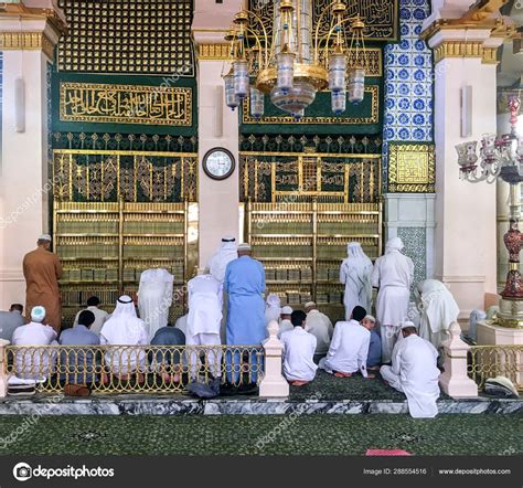 The Golden Tomb Of The Prophet Muhammad Aleyhisselam Stock Editorial