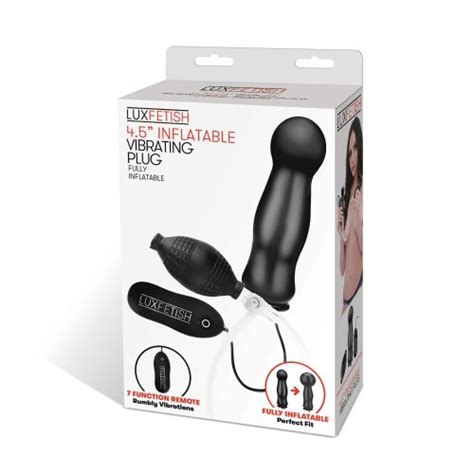 Lux Fetish 45 Inflatable Vibrating Butt Plug With Wired Remote Control Sex Toys At Adult Empire