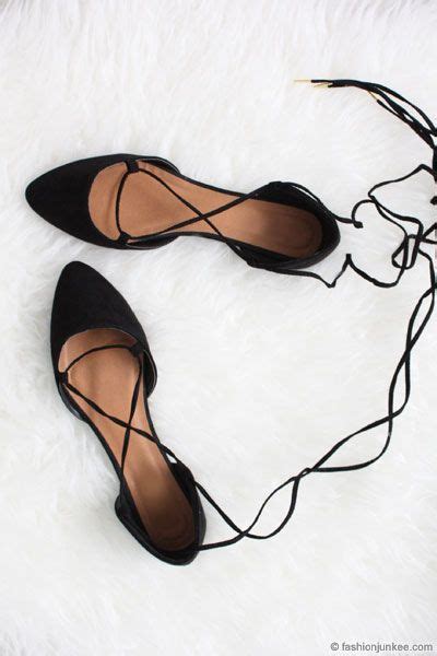 Faux Suede Pointy Lace Up Strappy Ballet Ballerina Flats Black Ballerina Flats Outfit Prom