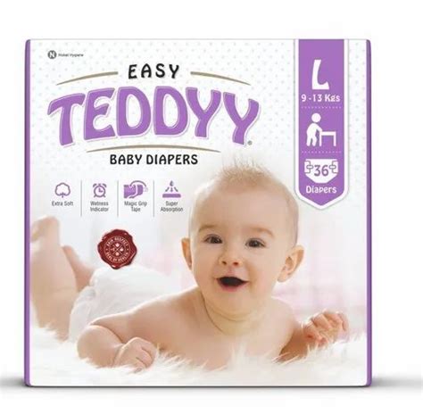 Nonwoven Disposable Easy Teddyy Large Baby Diaper Age Group 3 12