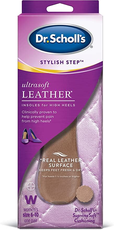 Dr Scholl S Stylish Step Leather Insoles For High Heels Amazon Co Uk