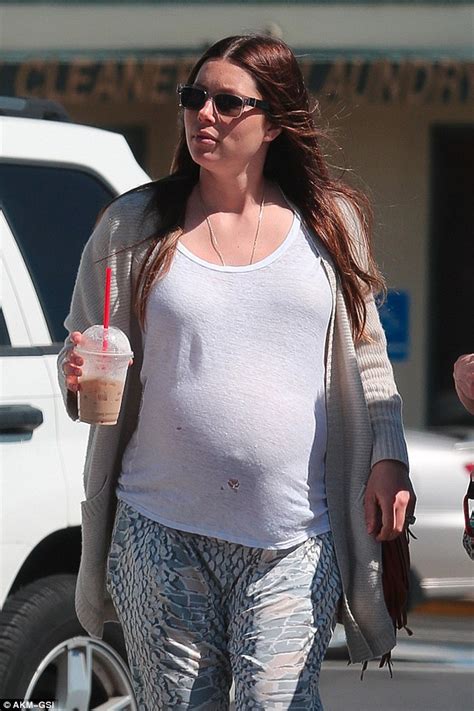 Heavily Pregnant Jessica Biel Looks Radiant As She Shows Off Her