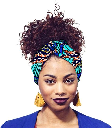 Worclub Women African Headband Multicolor Turbans Headwear Traditional