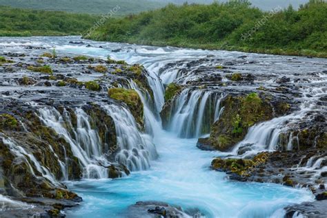 Waterfall Bruarfoss At Iceland — Stock Photo © Mennoschaefer 125613704