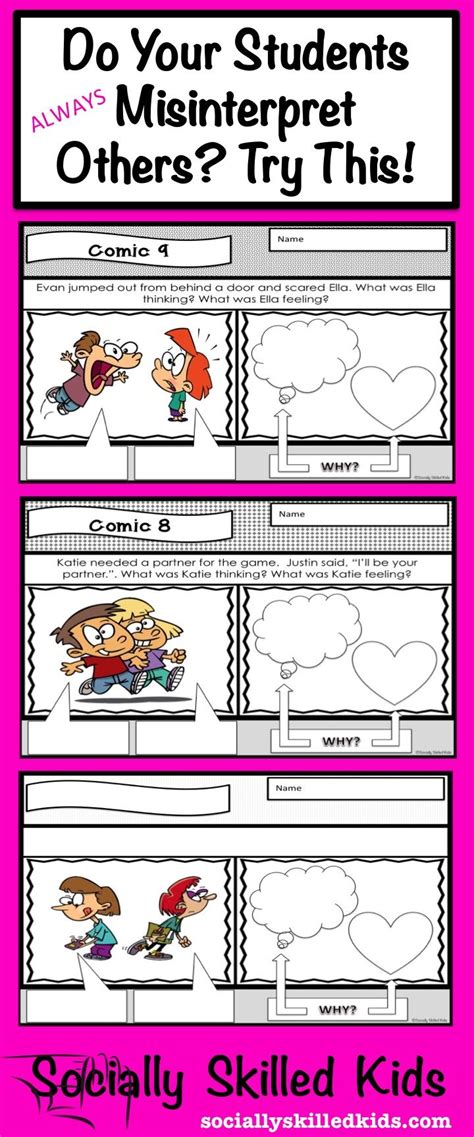 Teach Perspective Taking Skills Using This Comic Strip Style Activity