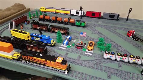 Custom Lego Train Layout Part 1 Table And Track Youtube