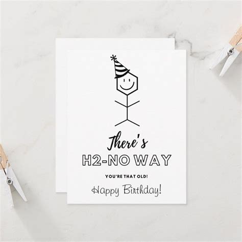 Funny Birthday Card For Chemist Getting Older Zazzle Funny Birthday