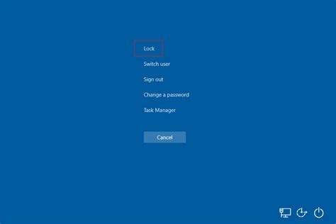 How To Lock Your Pc In Windows 10