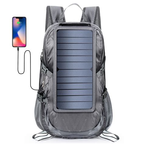 Eceen Solar Powered Packable Backpack 30l Lightweight Foldable Daypack
