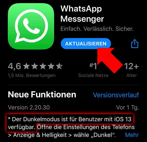 December 5, 2020 at 9:44 am. WhatsApp Dark Mode - Dunkelmodus am iPhone aktivieren ...