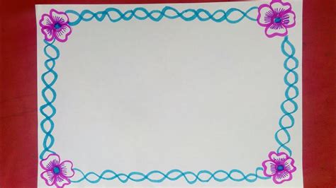 Simple Border Design To Draw On Paper Simple Border
