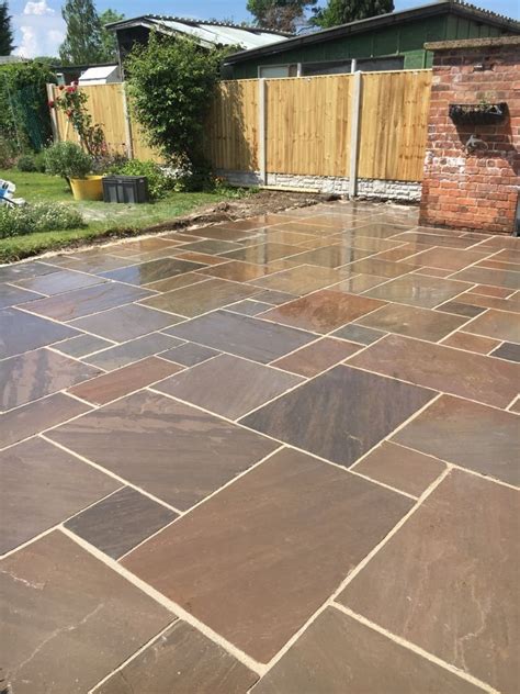 Autumn Blend Clearance 195m2 Budget Patio Pack Indian Sandstone Paving