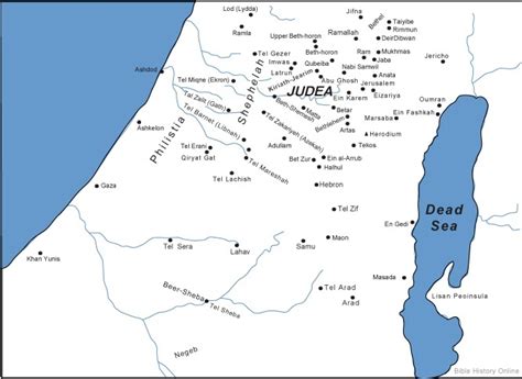 Map Of Judea Bible History
