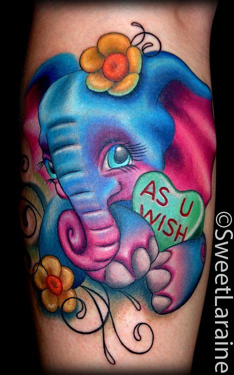 Love Tattoospage12 Colorful Elephant
