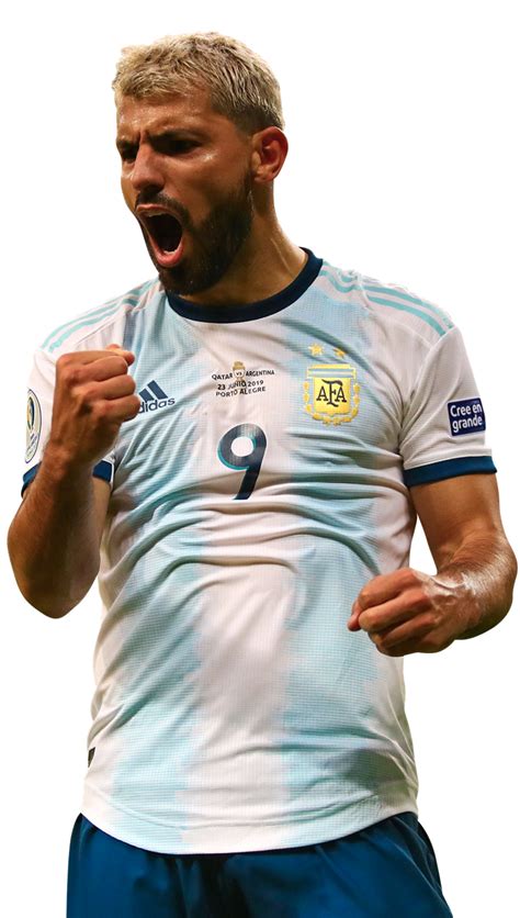 Sergio aguero of manchester city reacts after scoring during the group f match of the uefa champions league between olympique lyonnais and manchester city at groupama stadium on. Sergio Aguero football render - 54745 - FootyRenders