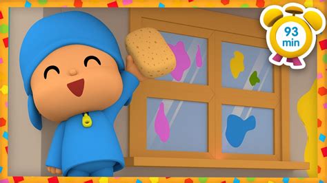 🧽 Pocoyo In English House Painting 93 Min Full Episodes Videos