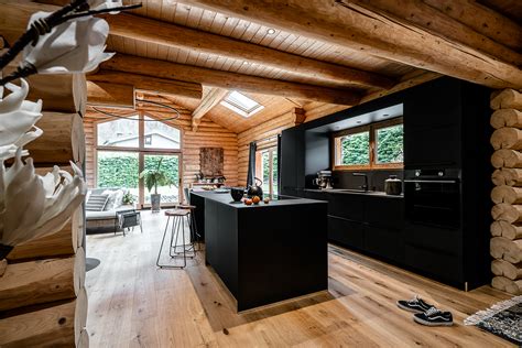 Réalisation d'une cuisine dans une maison en bois — Interieur-Littoz
