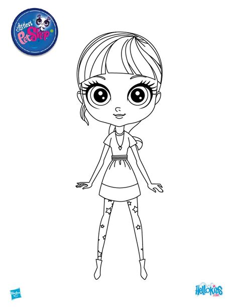 Blythe from littlest pet shop coloring pages - Hellokids.com