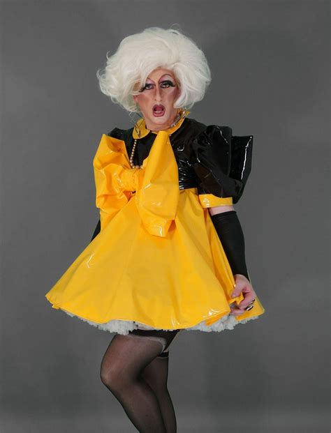 Yellow Sissy1 Pvc Dress Dresses French Maid Dress