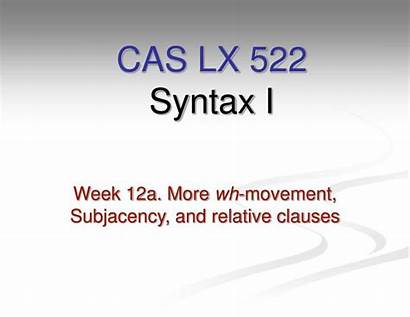 Syntax Lx Cas Ppt Powerpoint Presentation