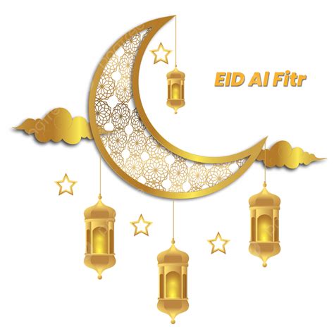 Eid Al Fitr Vector Png Images Dimensional Texture Golden Eid Al Fitr