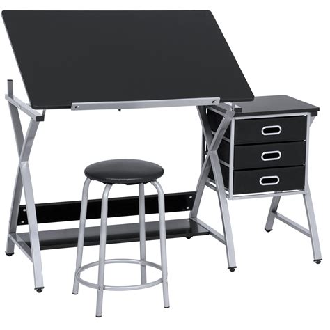 Best Choice Products Adjustable Office Drawing Desk Station Drafting