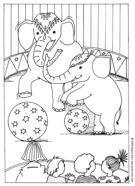 Circus Animals Coloring Pages Learny Kids