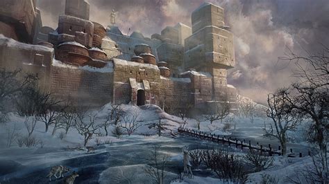 Artstation Frozen Swamp Ancient Ruin