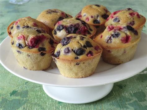 Muffins aux fruits rouges sans gluten et sans lactose