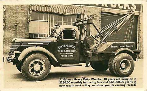 Vintage Holmes Wrecker Photos Car Hauler Trailer Studebaker Trucks