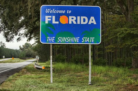 Welcome To Florida Sign Stock Photo Download Image Now Florida Us