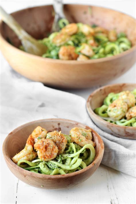 Never pay more than you need to. Pesto Zucchini Noodles with Cajun Shrimp