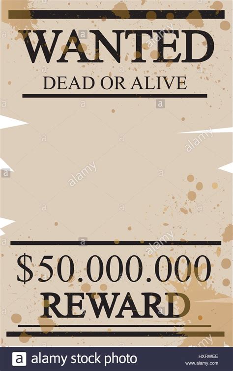 Vintage Western Wanted Poster Stock Vector Image And Art Alamy